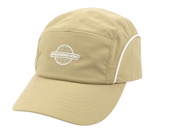 Close-up detail of a custom trucker cap showing mesh back and foam front