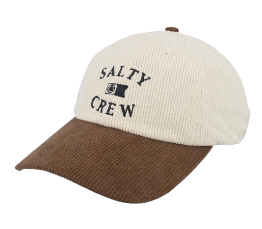 Close-up detail of a custom dad cap showing unstructured crown and buckle closure